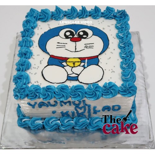 Food toy trading figure 7. Celebrating with Doraemon Cake 
