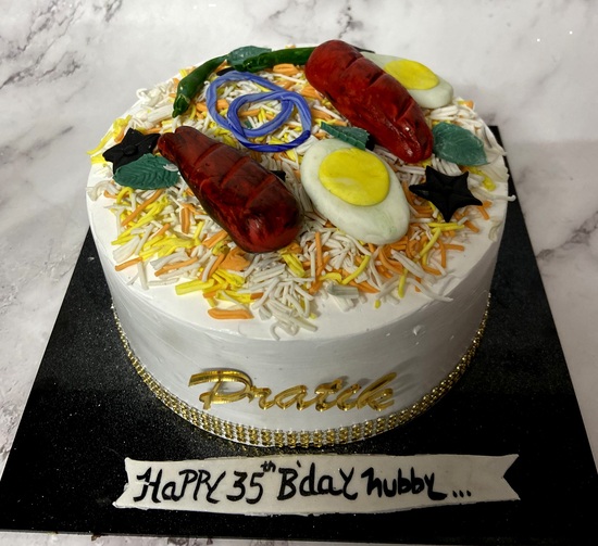 Biryani Theme Cake|Cakes Online delivery Hyderabad|CakeSmash.in