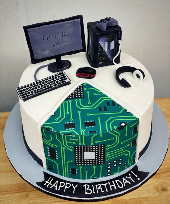 Cyber Cake - Decorated Cake by Sugar Street Studios by - CakesDecor
