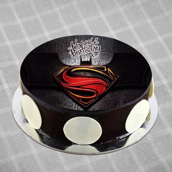 2-tier superman cake with 1... - Yuiko's Cakes and Cupcakes | Facebook