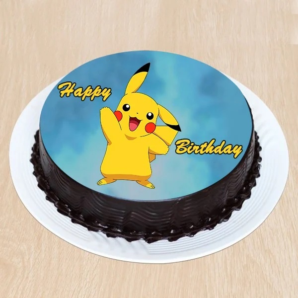 Order Pikachu theme cake 1.5 kg Online From CREAM AND SPICY,Bhubaneswar