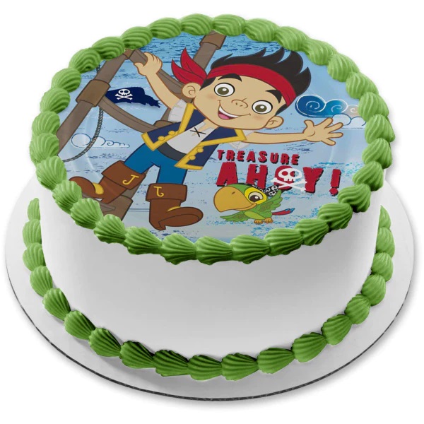 Jake and the Never Land Pirates icing image Ombre Cake – BakeAvenue