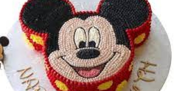 Mickey Face Poster Cake Half Kg