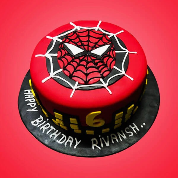 Spiderman Cake - Baking Bliss