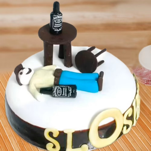 Alcohol Theme Cake | Alcohol birthday cake, Themed cakes, Cake