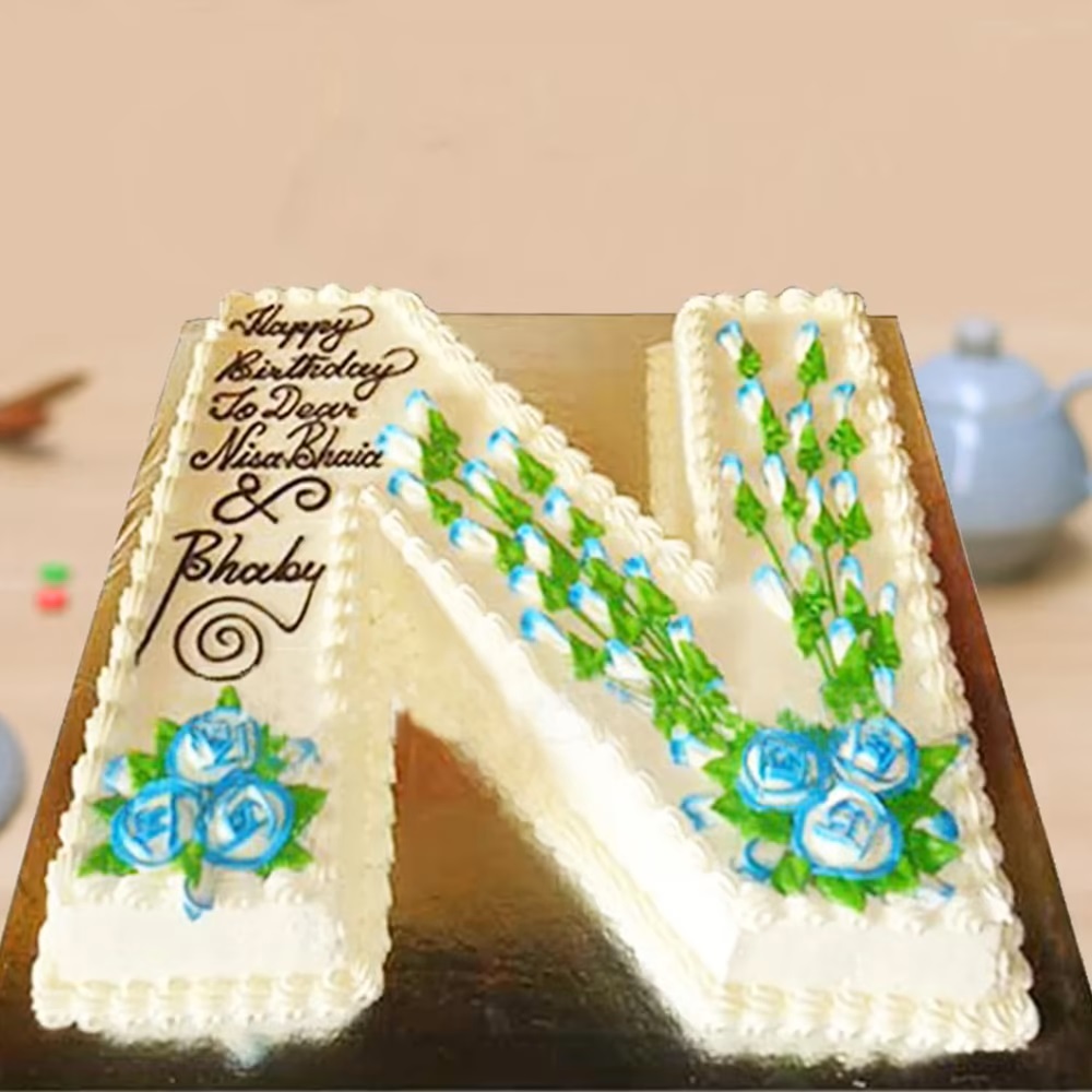 Chocolate – Cream cheese Letter Shaped Ice Box Cake: Happy Birthday To My  Shai – Maya`s Kitchen