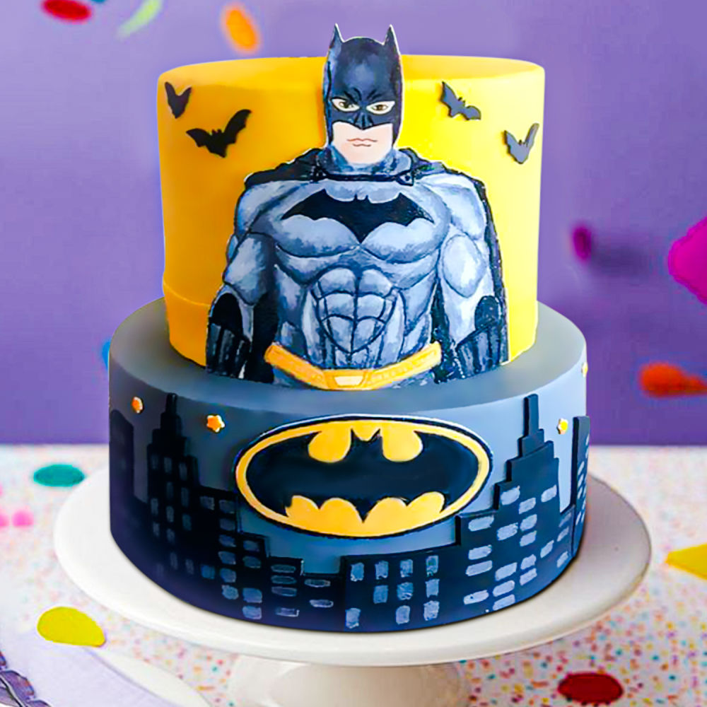 Batman N Superman Cake- Order Online Batman N Superman Cake @ Flavoursguru