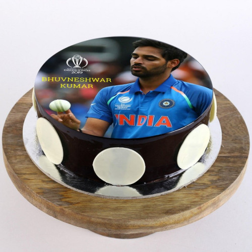 Bhuvneshwar Kumar Photo Cake