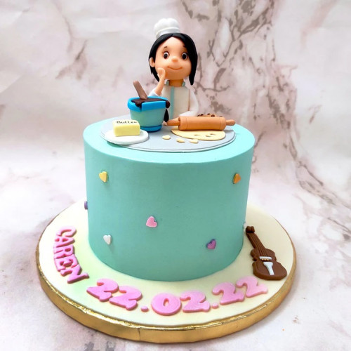Buy Dentist Girl Theme Cake Online in Delhi NCR : Fondant Cake Studio