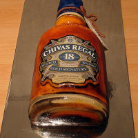 Miniature Bottles for Cake Decoration- Chivas Regal, Pack of 1 Pcs | The  Chunkies
