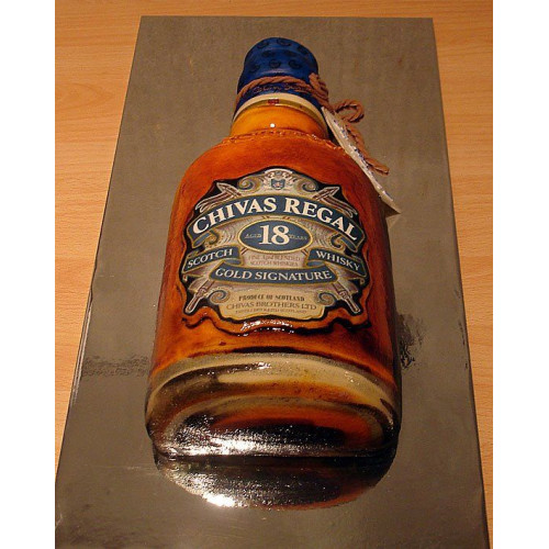 Chivas Regal Bottle Cake