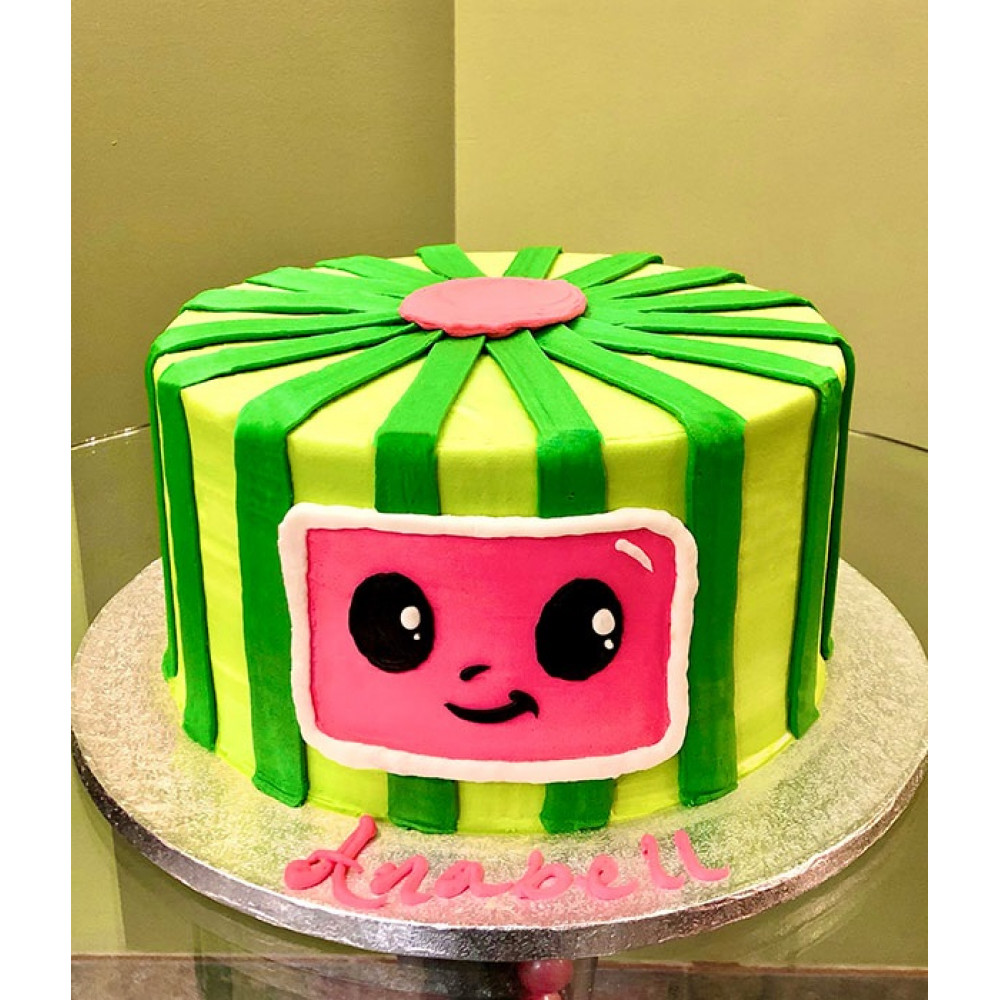 Cocomelon Layer Kids Fondant Cake Delivery In Delhi NCR With Delicious ...