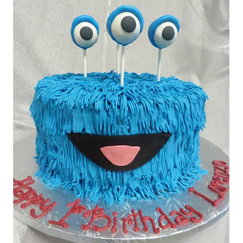 Cookie Monster Cake | The SweetSide