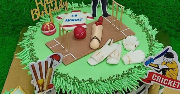 Cricket Theme Cake | Cricket Cake Design | Birthday Cricket Cake