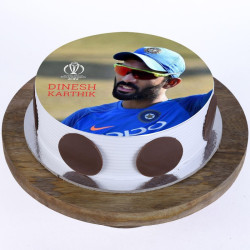 Dinesh Karthik Photo Cake