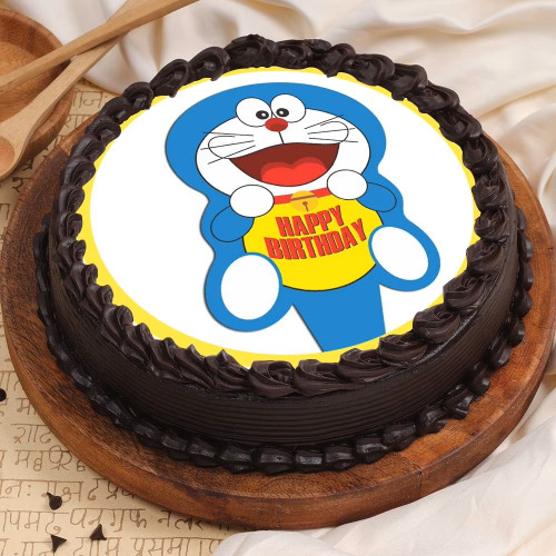 30+ Cute Comic Cakes For Cartoon Lovers : Blue Icing Drips