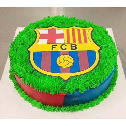 FC Barcelona Cake ⚽️ | Barcelona cake, Cake, Cake decorating