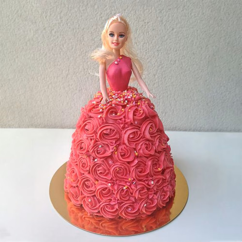 Flamboyant Barbie Cake - The Cake World Shop