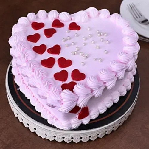 Floral Heart Cake