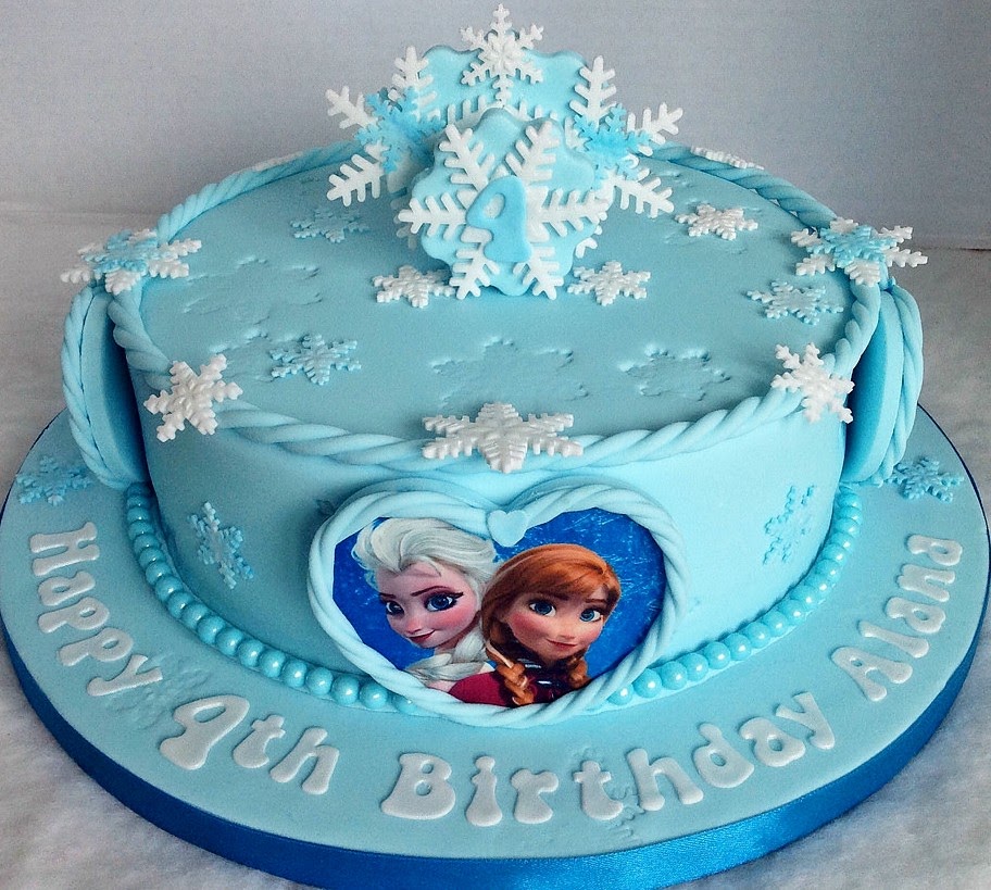 Frozen Themed Birthday Cake - CakeCentral.com