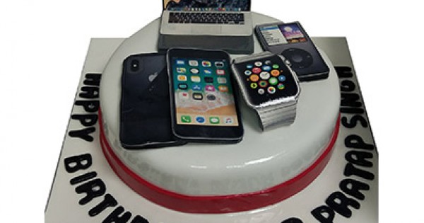 Apple Devices Cake | iPhone Cake | iPhone Theme Cake - YouTube
