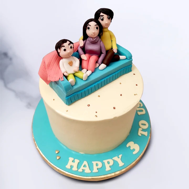 Party Theme With Edible Couple / Family Print Bento Cake (E01) |  CAKEINSPIRATION SG