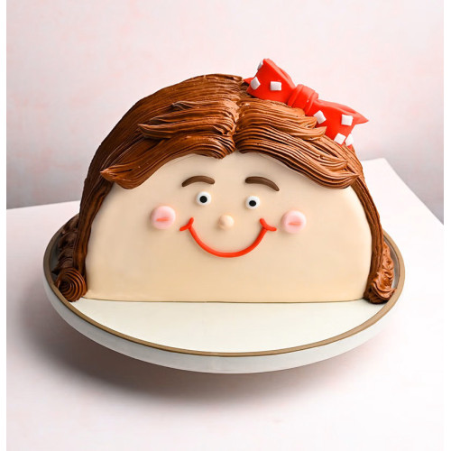 Balloon & Girl Cake
