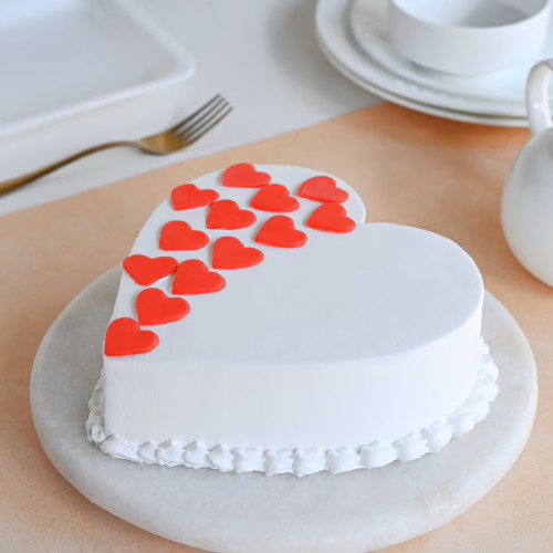 Vanilla Heart Cake