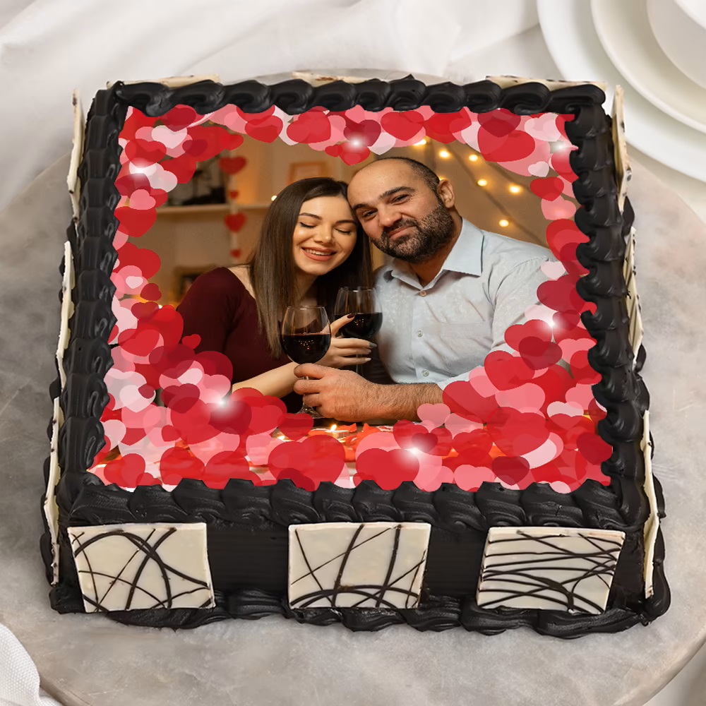 Loving You Photo Vanilla Cake - Buy, Send & Order Online Delivery In India  - Cake2homes