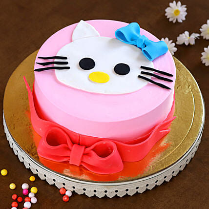 HELLO KITTY CAKE 2p Egg Less – SUMRAN BAKERS