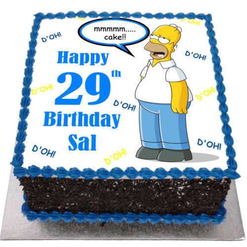 Simpson Birthday Cake