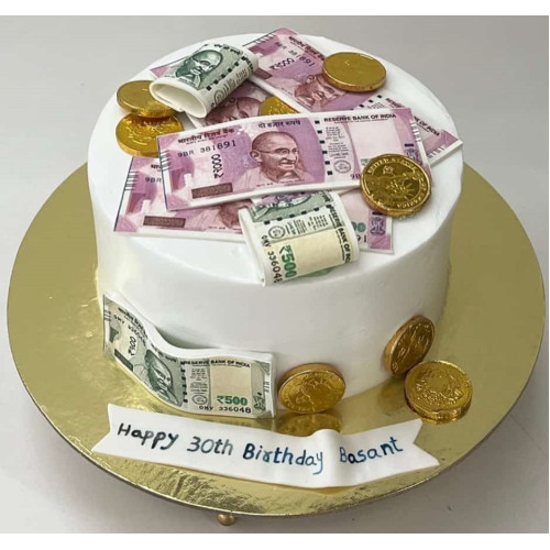 Money Bag dollar Birthday Cake - YouTube