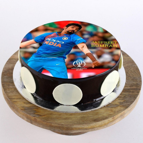 Jasprit Bumrah Photo Cake