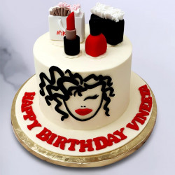 Lady Makeup Cake