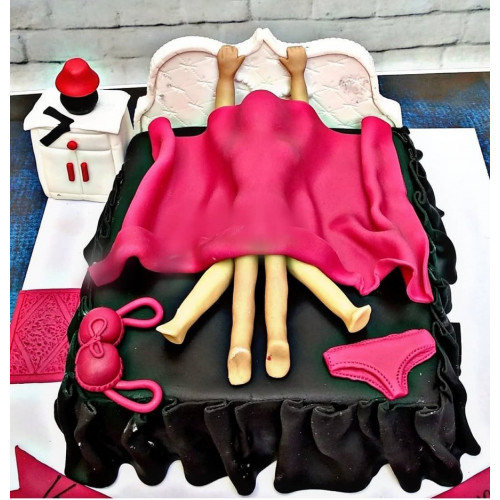 Love On Bed Cake