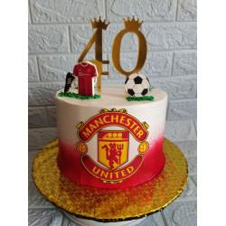 Manchester Club Cake