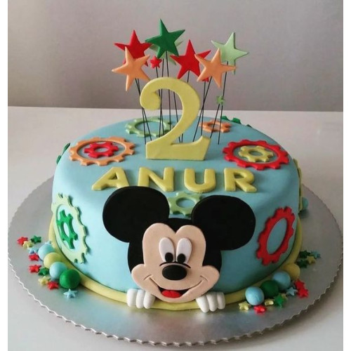 2 tier Mickey Mouse - Karen's Cakes