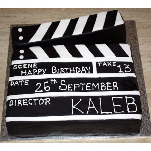 Movie Clapper Board Cake