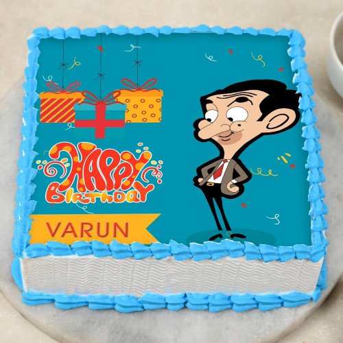 mr bean picture eggless cake from thecake