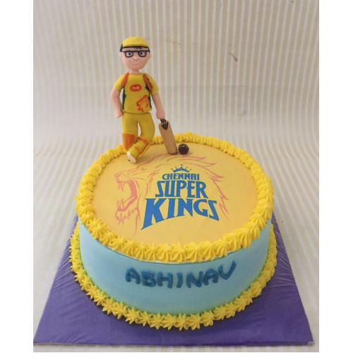 Dhoni Theme Cake