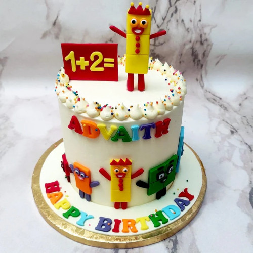 Number Blocks Cake