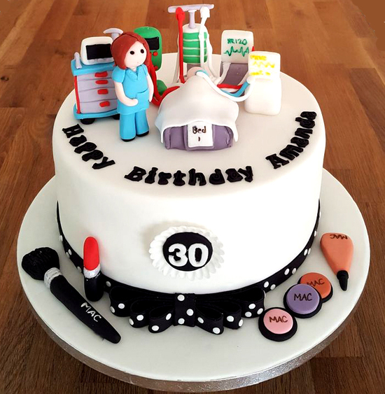 Pin by Kirsten Woodard on Just too Cute! | Nursing cake, Cake, Graduation  cakes