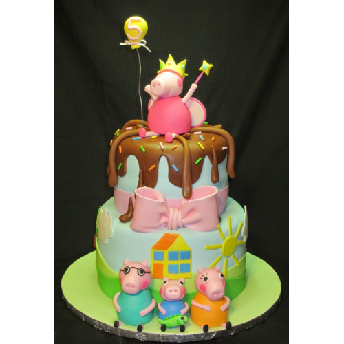 Peppa Pigs N Family Cake 