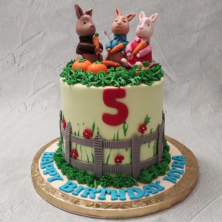 Peter rabbit Birthday cake