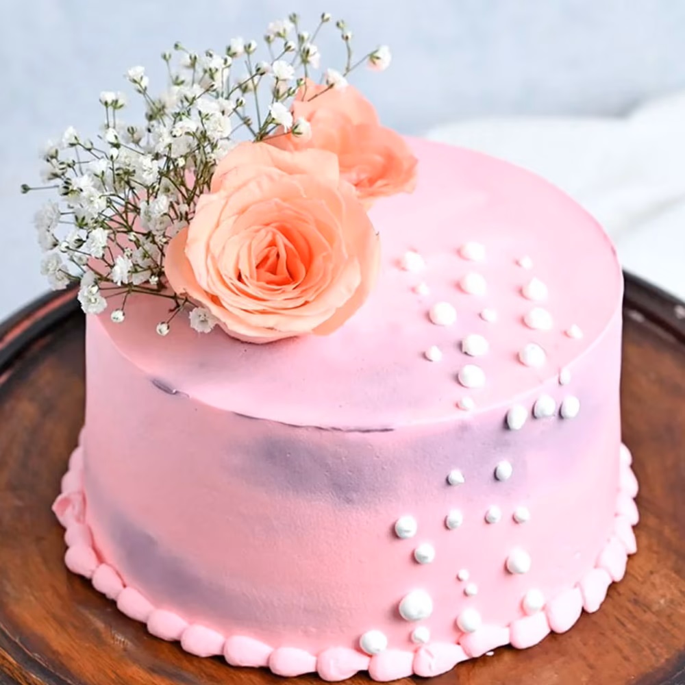 Order Pink Mens Day Theme Cake Online, Price Rs.749 | FlowerAura