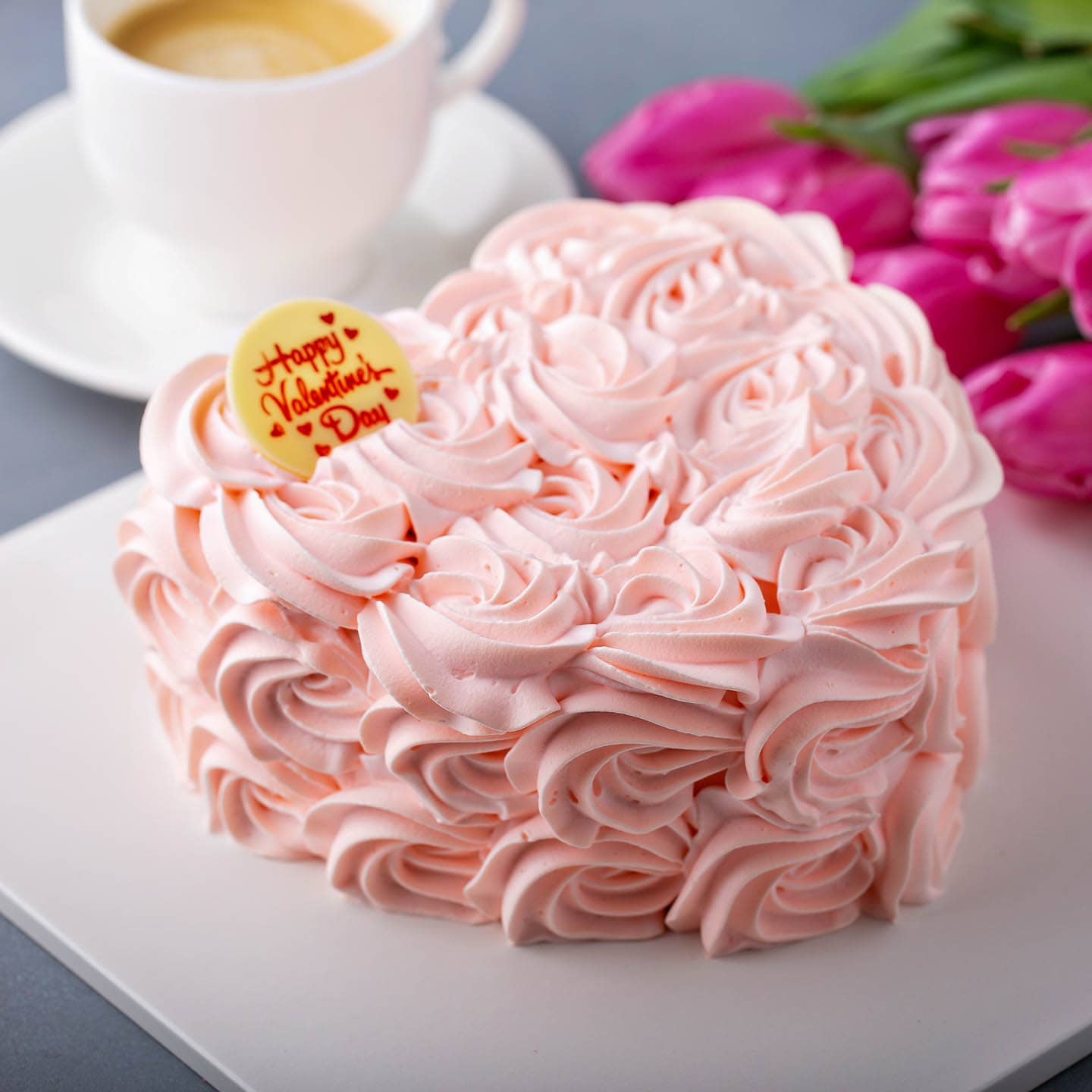 Send Two Heart Rose Cake to Guwahati online with Petalscart