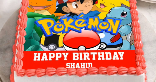 Pokemon Kids Fondant Cake Delivery In Delhi NCR