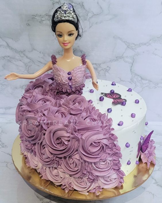How To Make Barbie Doll Cake (Princess Doll Cake) Tutorial