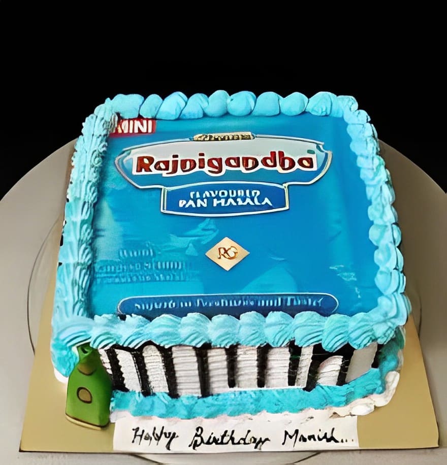 Order Birthday Cake With Golden & Blue Decoration Online From 7th  Bliss,DELHI