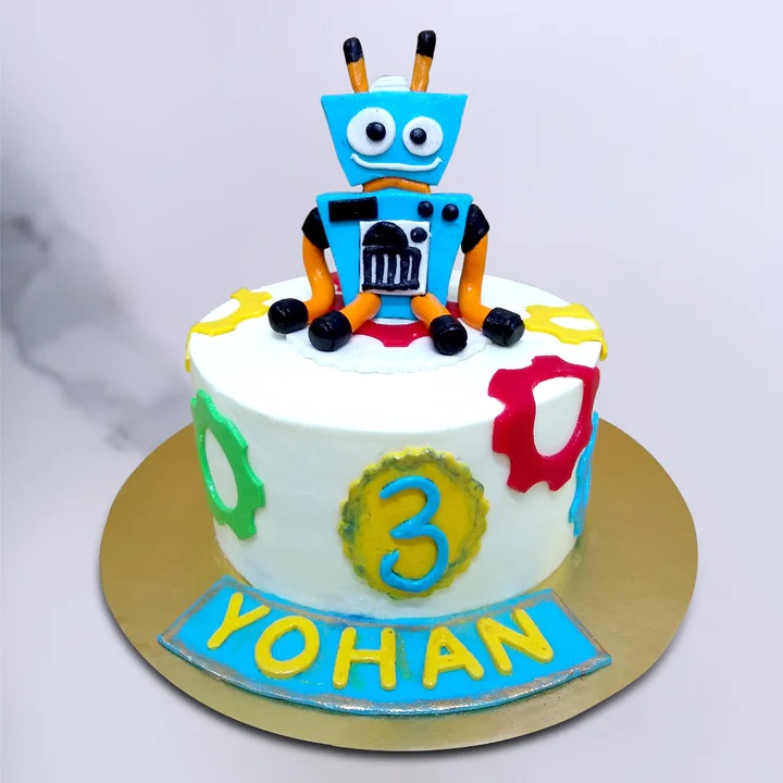 Robot Kids Cake